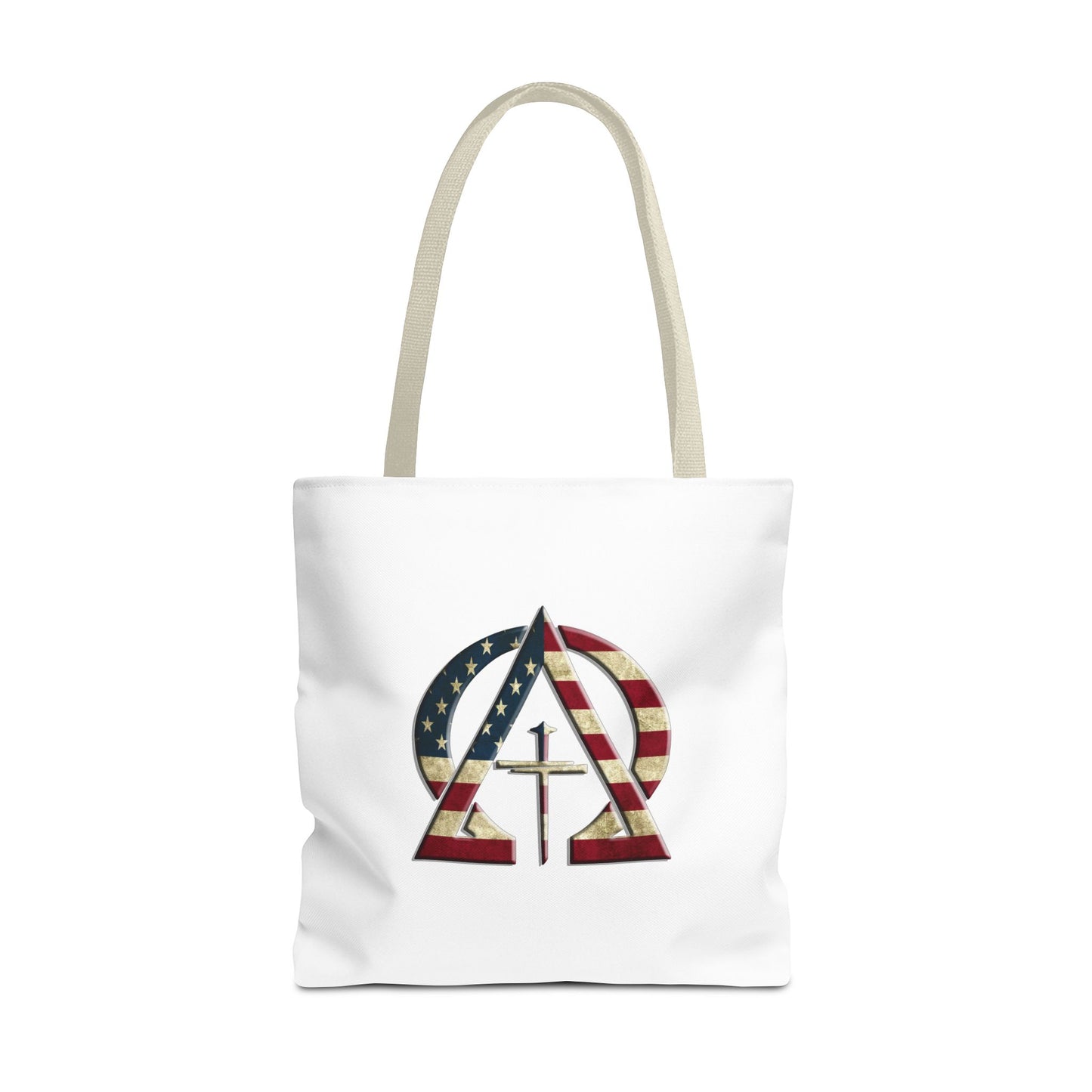 Vintage USA Jesus Christ Is King/ Alpha Omega Christian Tote bag