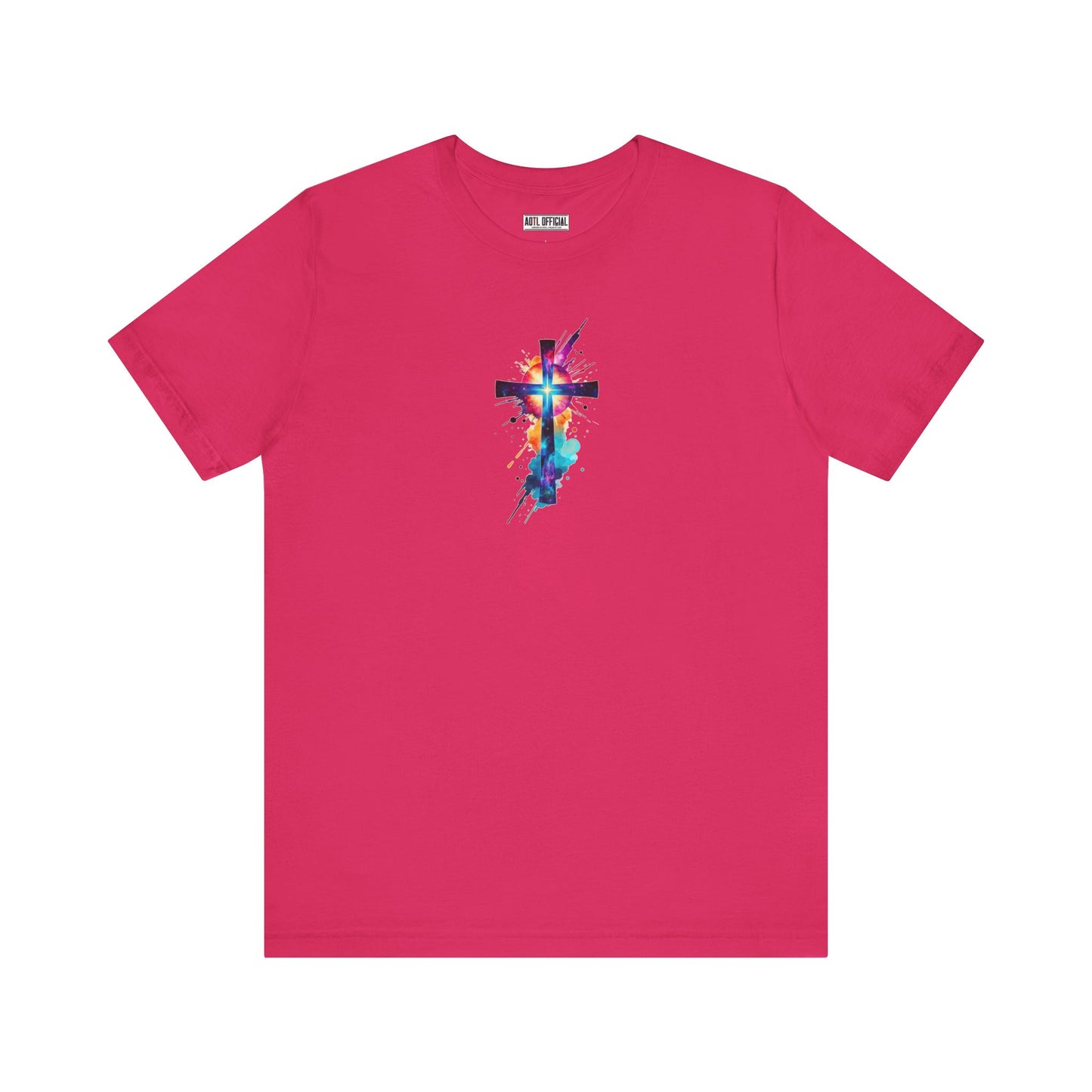 Cosmic Reverence Cross Christian Unisex Short Sleeve Tee