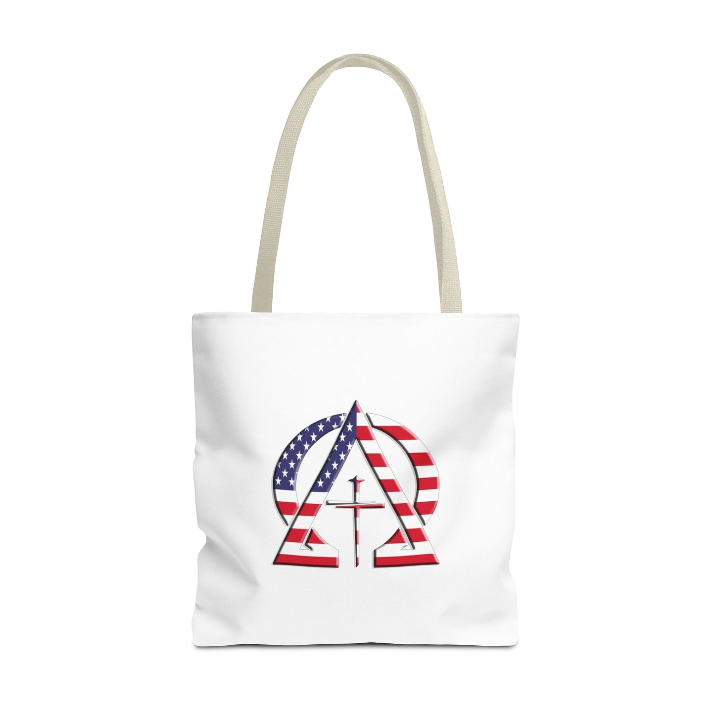 USA Jesus Christ Is King/ Alpha & Omega Christian Tote bag