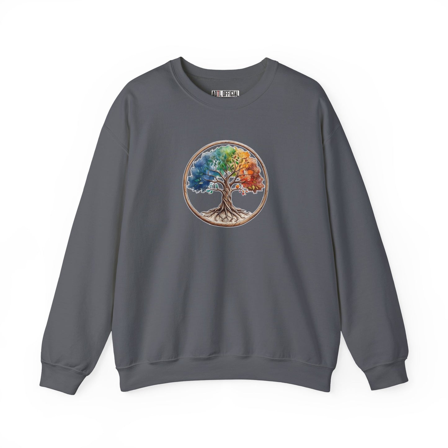 Colorful Tree of Life Unisex Heavy Blend™ Crewneck Sweatshirt
