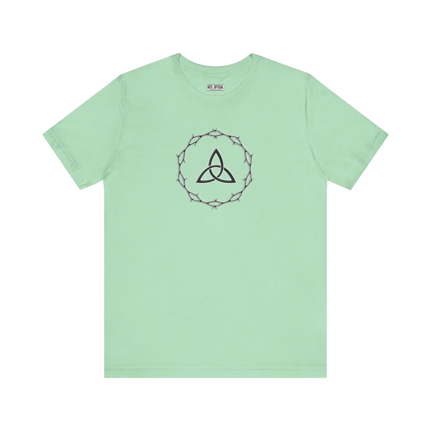 Circle of Thorns & Trinity Knot (Triquetra) Unisex Short Sleeve Tee