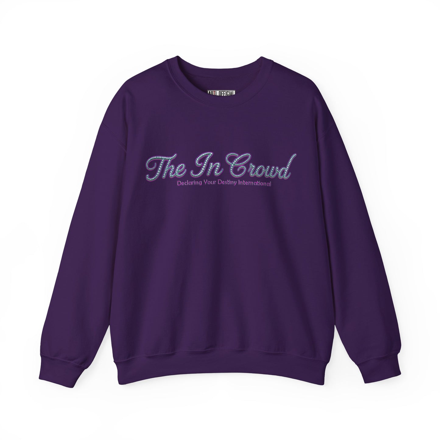 The In Crowd Gemstone print in Lilac & Teal Unisex Heavy Blend™ Crewneck Sweatshirt