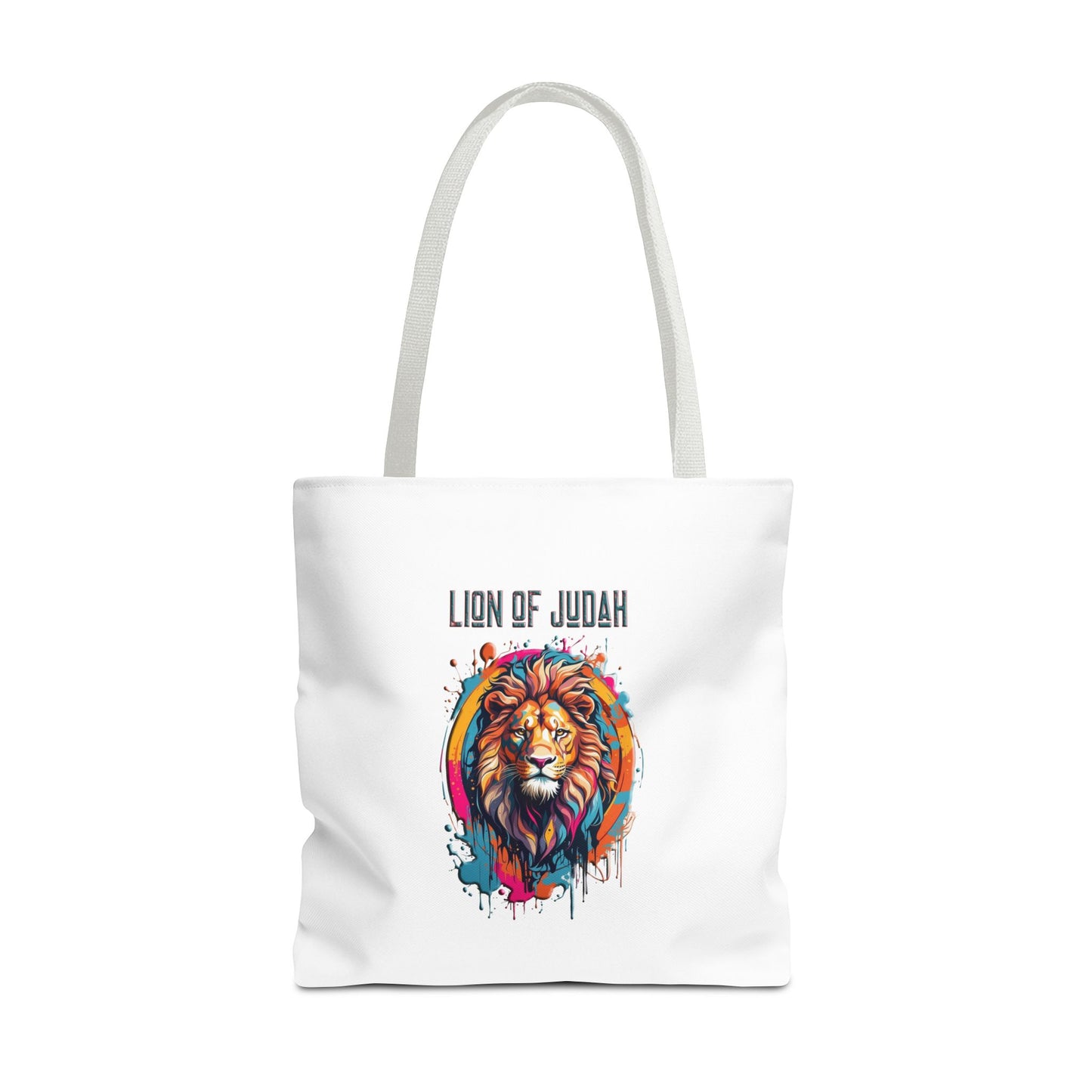 Graffiti Drip Lion Of Judah Christian Tote bag
