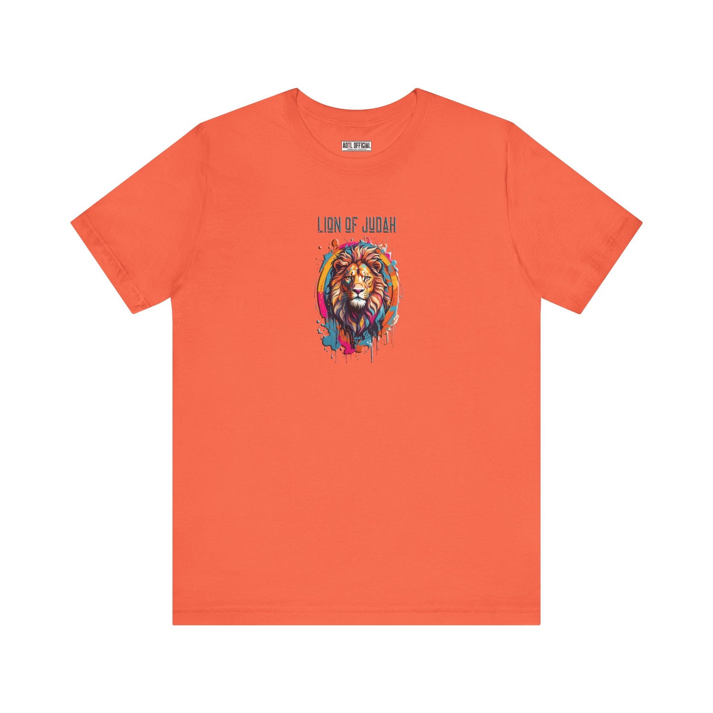 Lion Of Judah Graffiti Drip Edition Christian Unisex Short Sleeve Tee