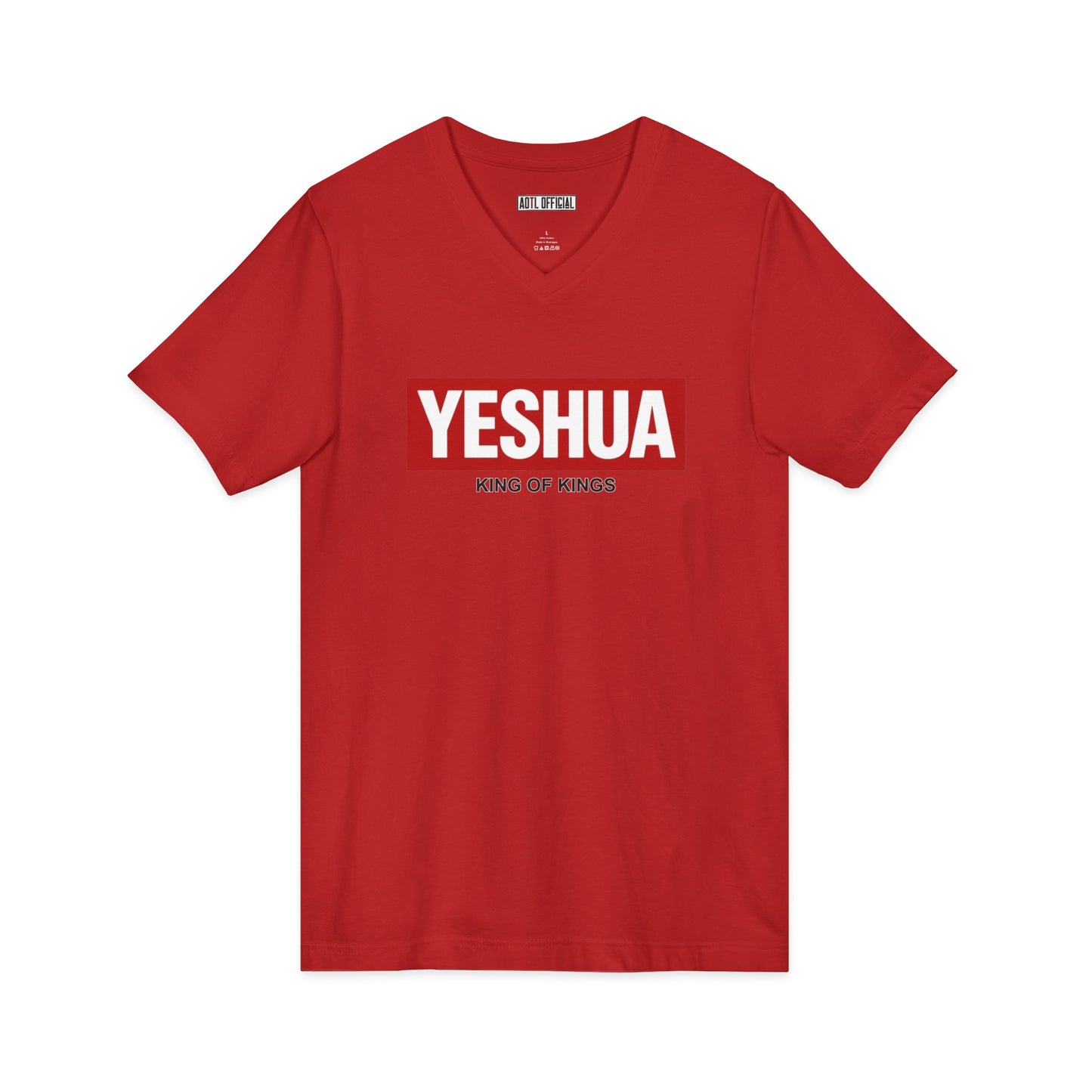 Yeshua King of Kings Christian V-Neck Tee