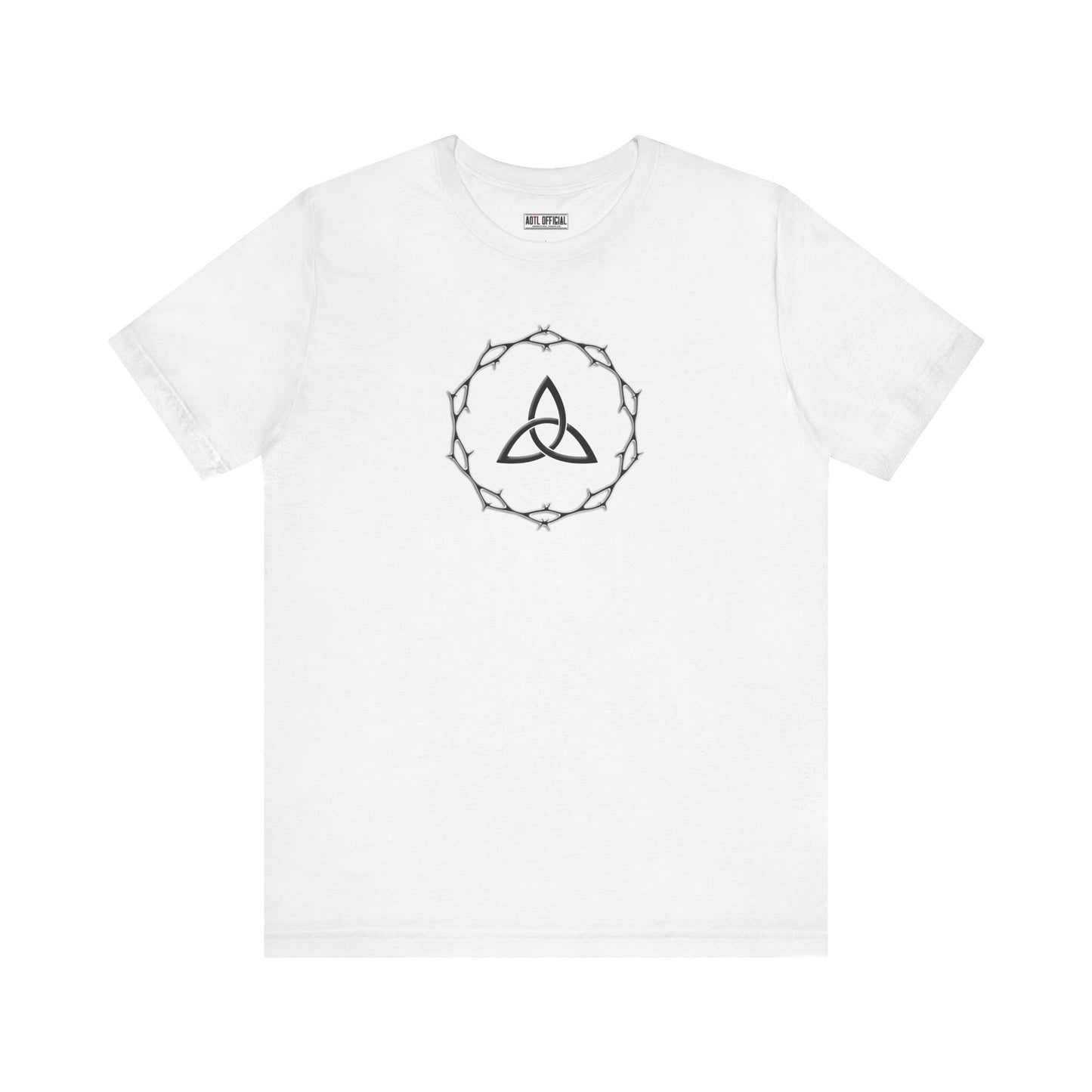 Circle of Thorns & Trinity Knot (Triquetra) Unisex Short Sleeve Tee