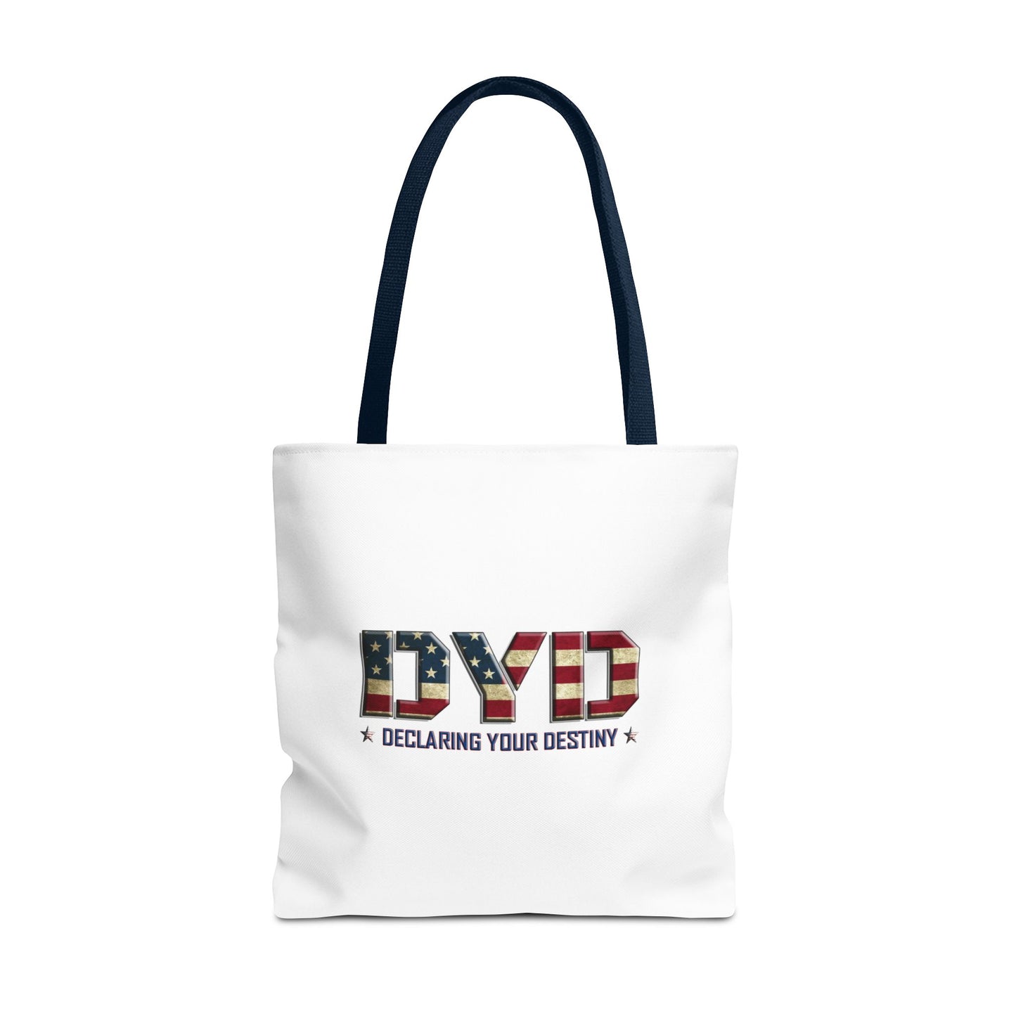 Declaring Your Destiny USA logo/ Winged Guardian Christian Tote bag