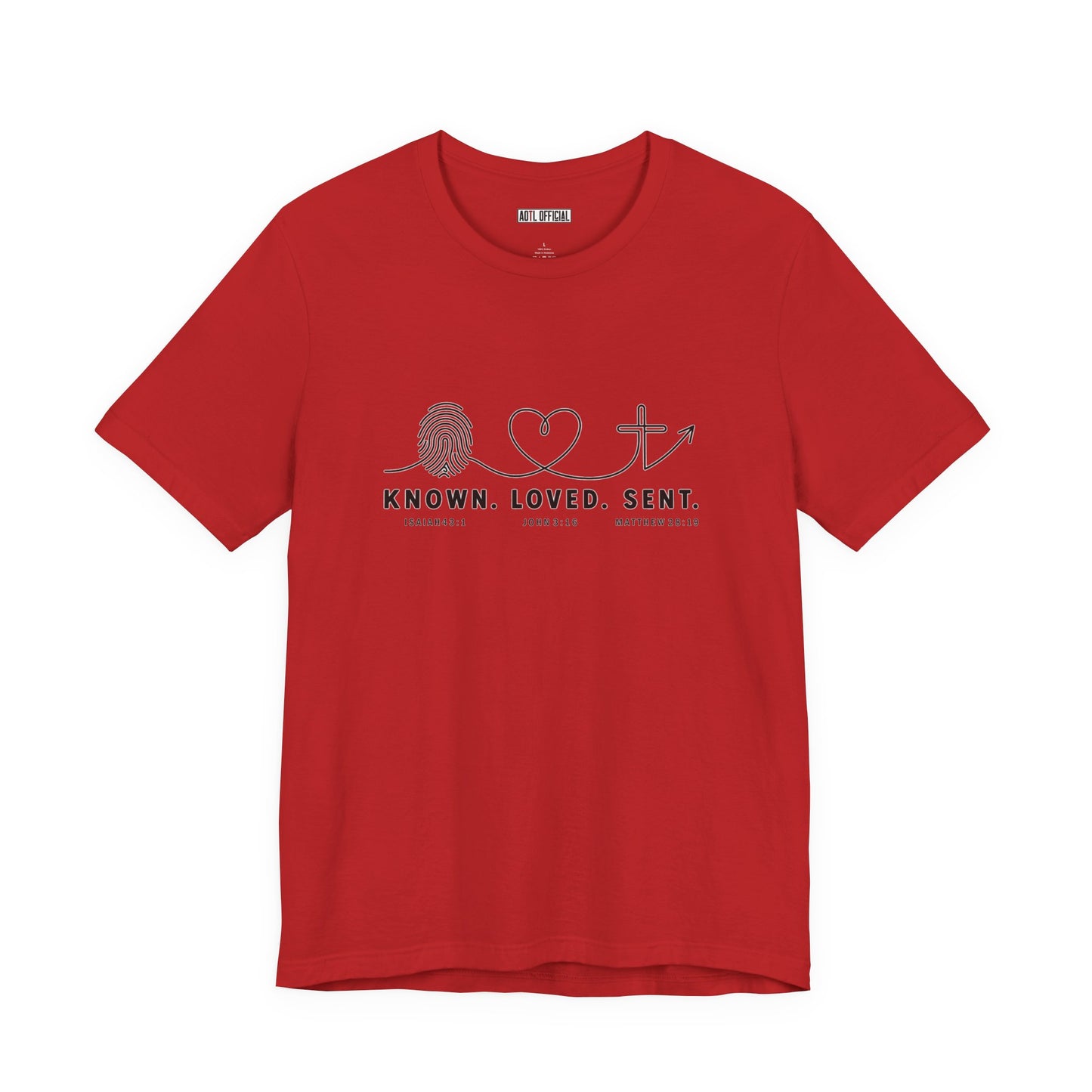 Known. Loved. Sent. Christian T-shirt
