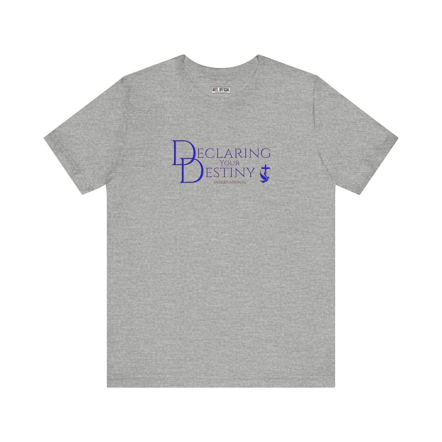Declaring Your Destiny Blue & Gold logo/Romans 8:31