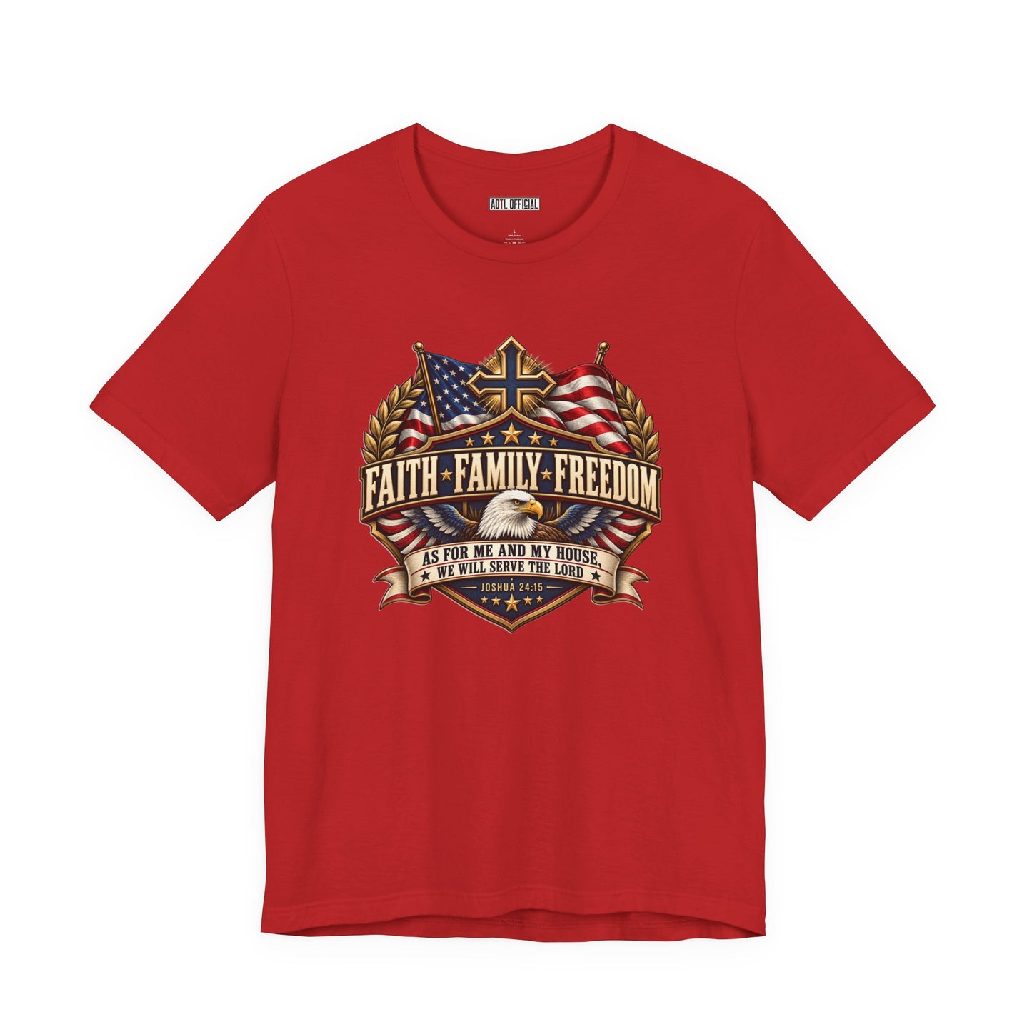 Faith. Family. Freedom. Christian T-shirt