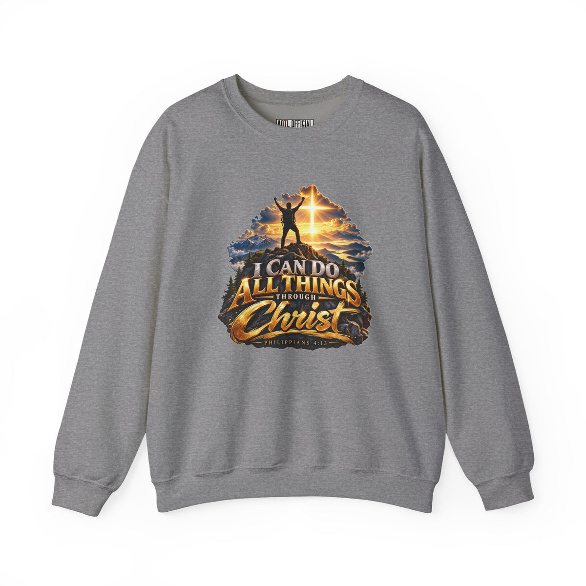 I Can Do All Things Through Christ – Philippians 4:13 Victory Design Christian Sweatshirt