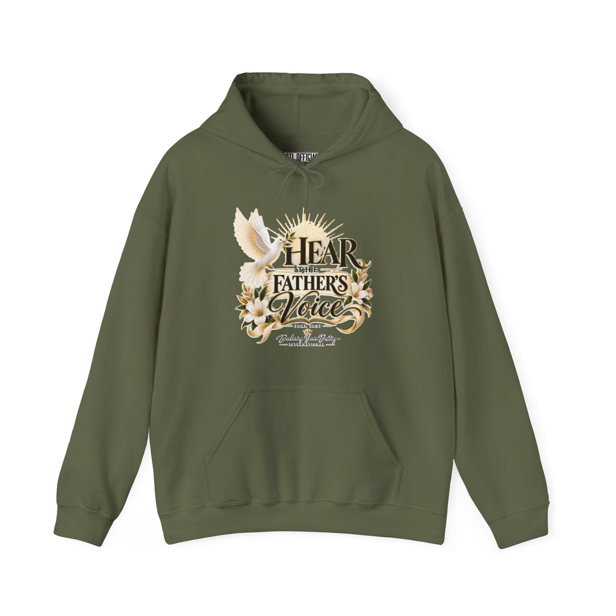 Hear the Father’s Voice Declaring Your Destiny Christian Hoodie