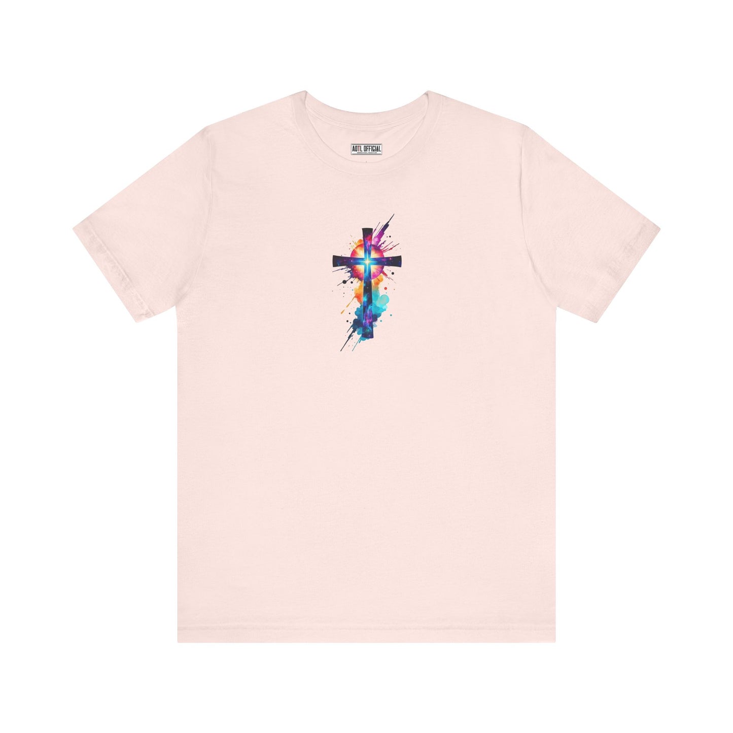 Cosmic Reverence Cross Christian Unisex Short Sleeve Tee