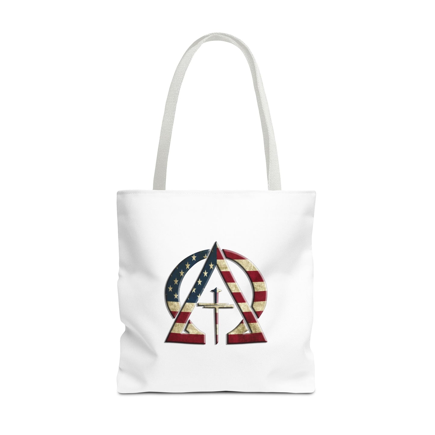 Vintage USA Jesus Christ Is King/ Alpha Omega Christian Tote bag