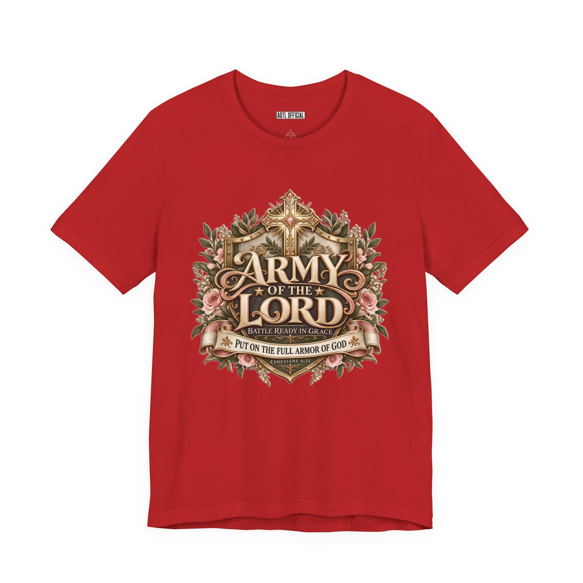 Army of the Lord — Battle Ready in Grace Christian T-shirt