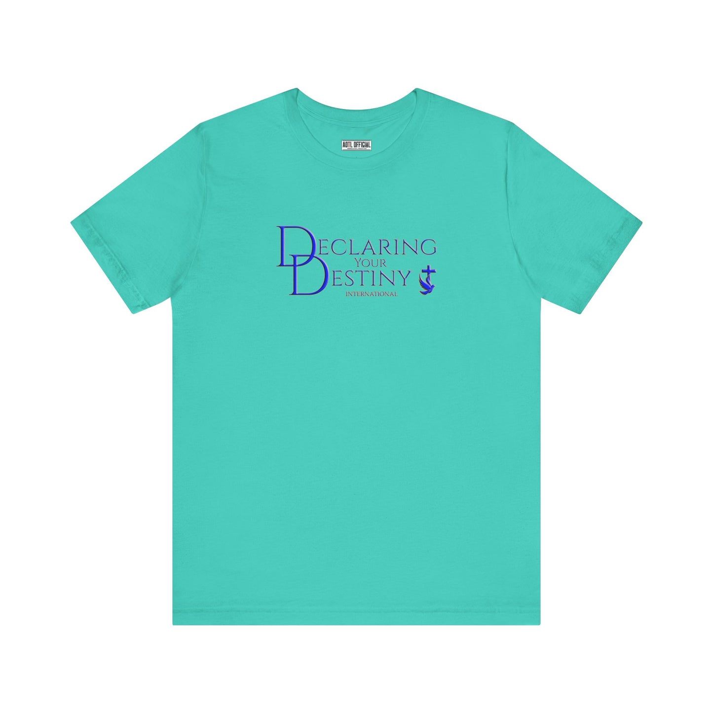 Declaring Your Destiny Blue & Gold logo/Romans 8:31