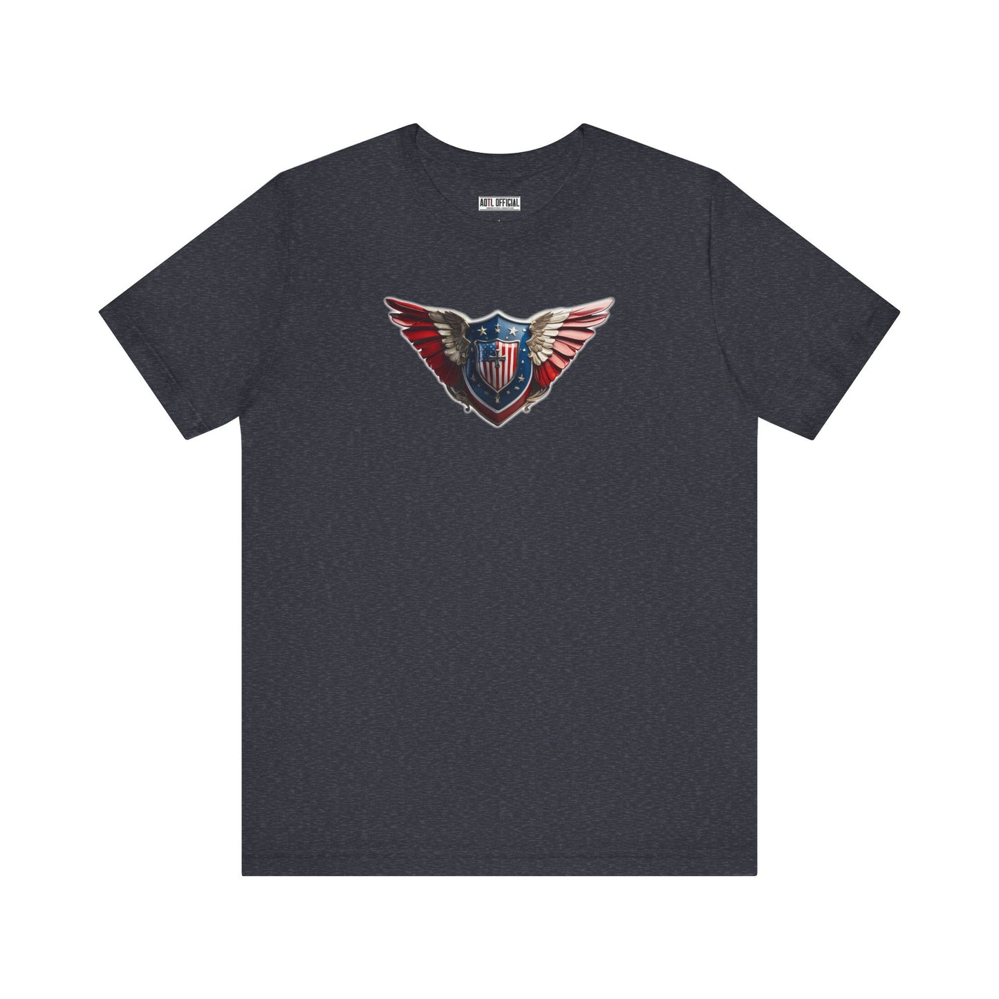 3D Winged Shield Christian Patriotic Unisex Short Sleeve Tee