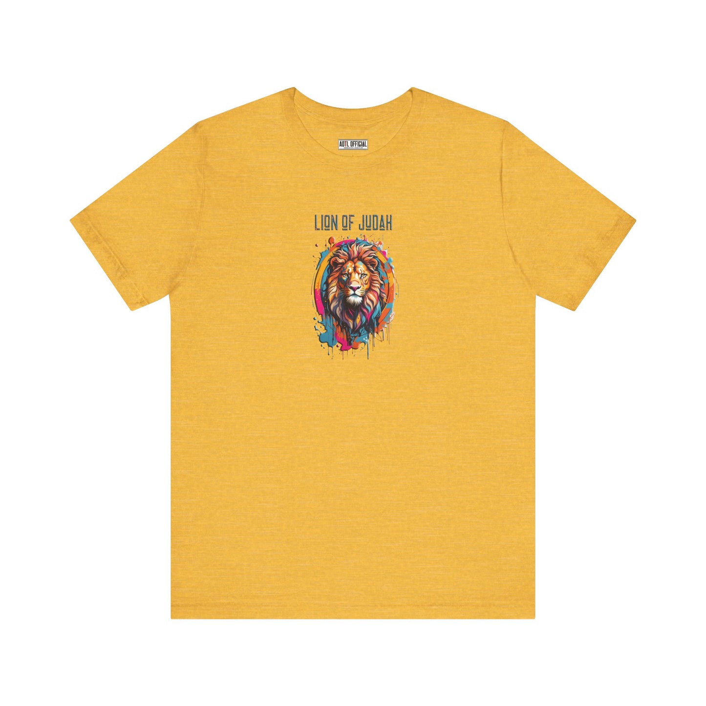 Lion Of Judah Graffiti Drip Edition Christian Unisex Short Sleeve Tee