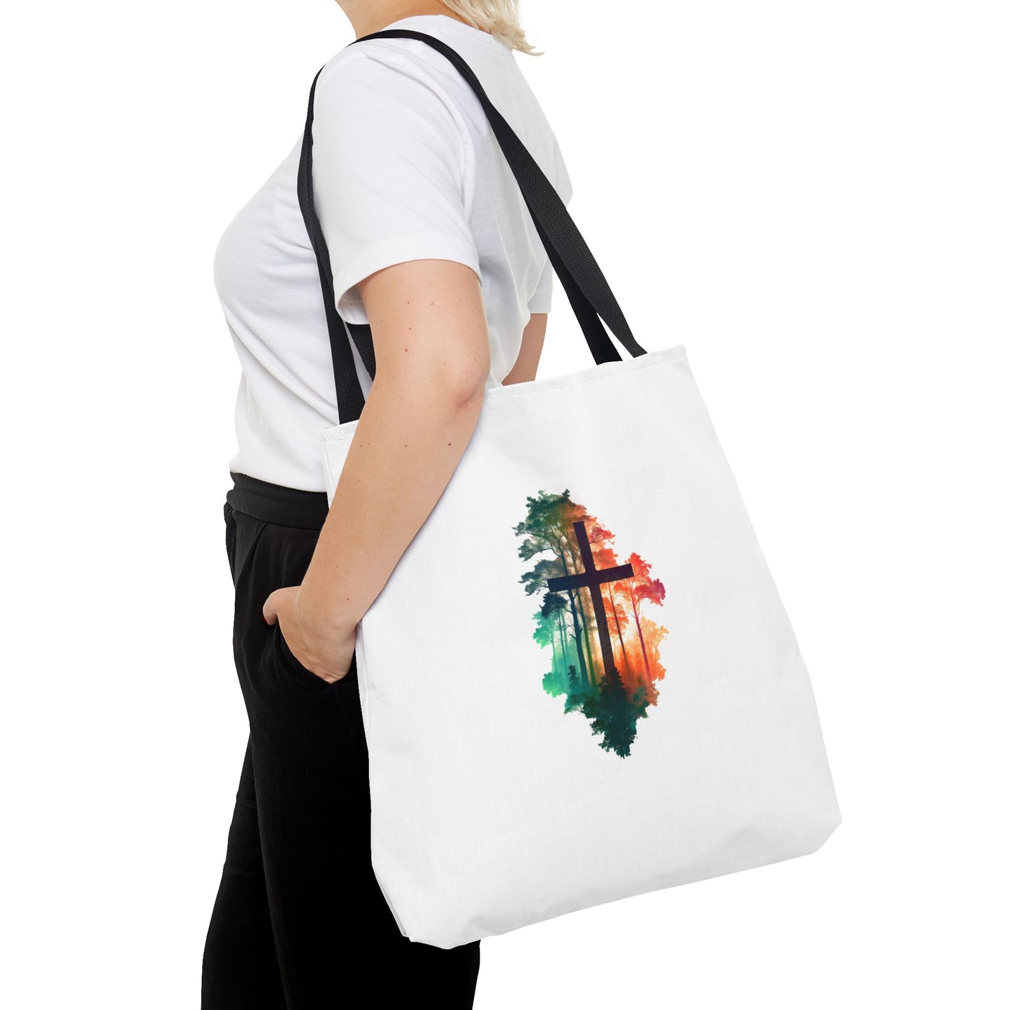 Cross In The Wilderness Christian Tote Bag