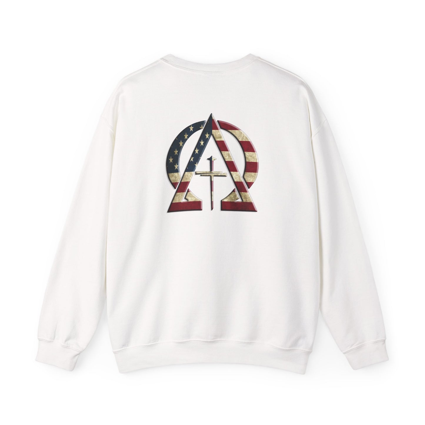 Declaring Your Destiny USA Logo/Alpha & Omega USA Unisex Heavy Blend™ Crewneck Sweatshirt