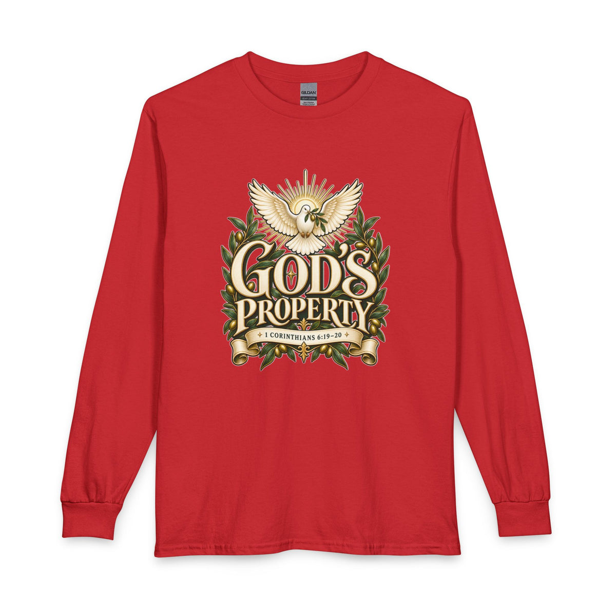 God’s Property — Bought with a Price Christian Long Sleeve Shirt