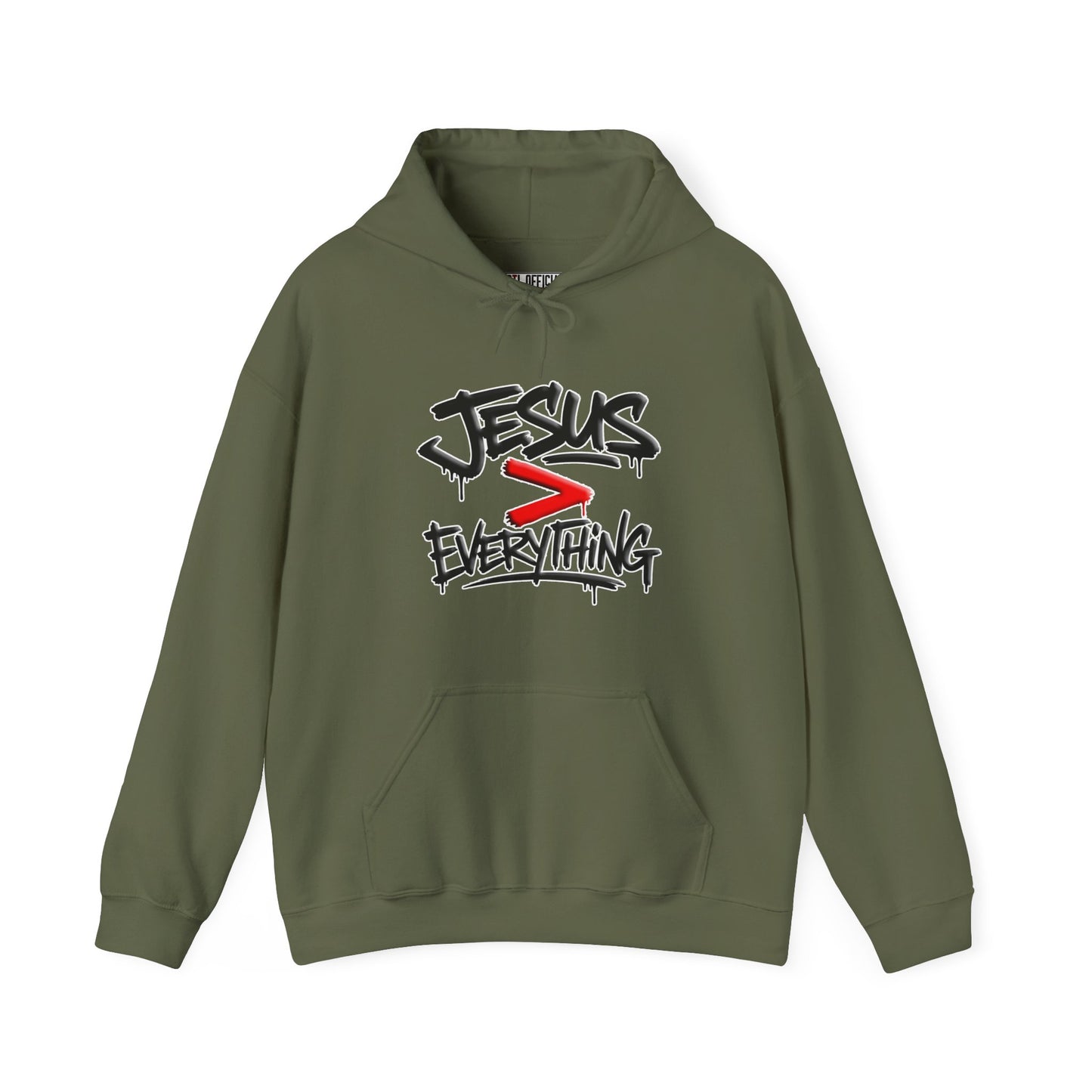 Jesus > Everything Graffiti Christian Hoodie
