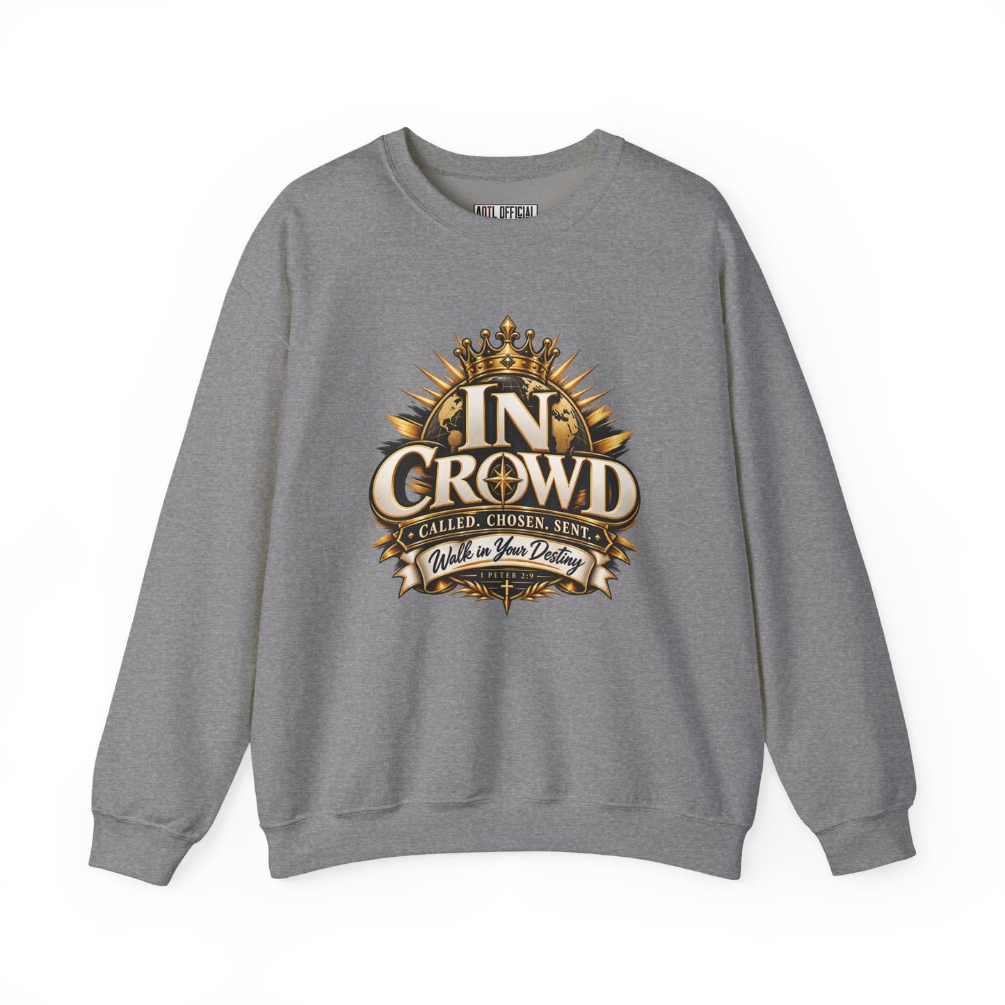 In Crowd – Called. Chosen. Sent. Christian Sweatshirt