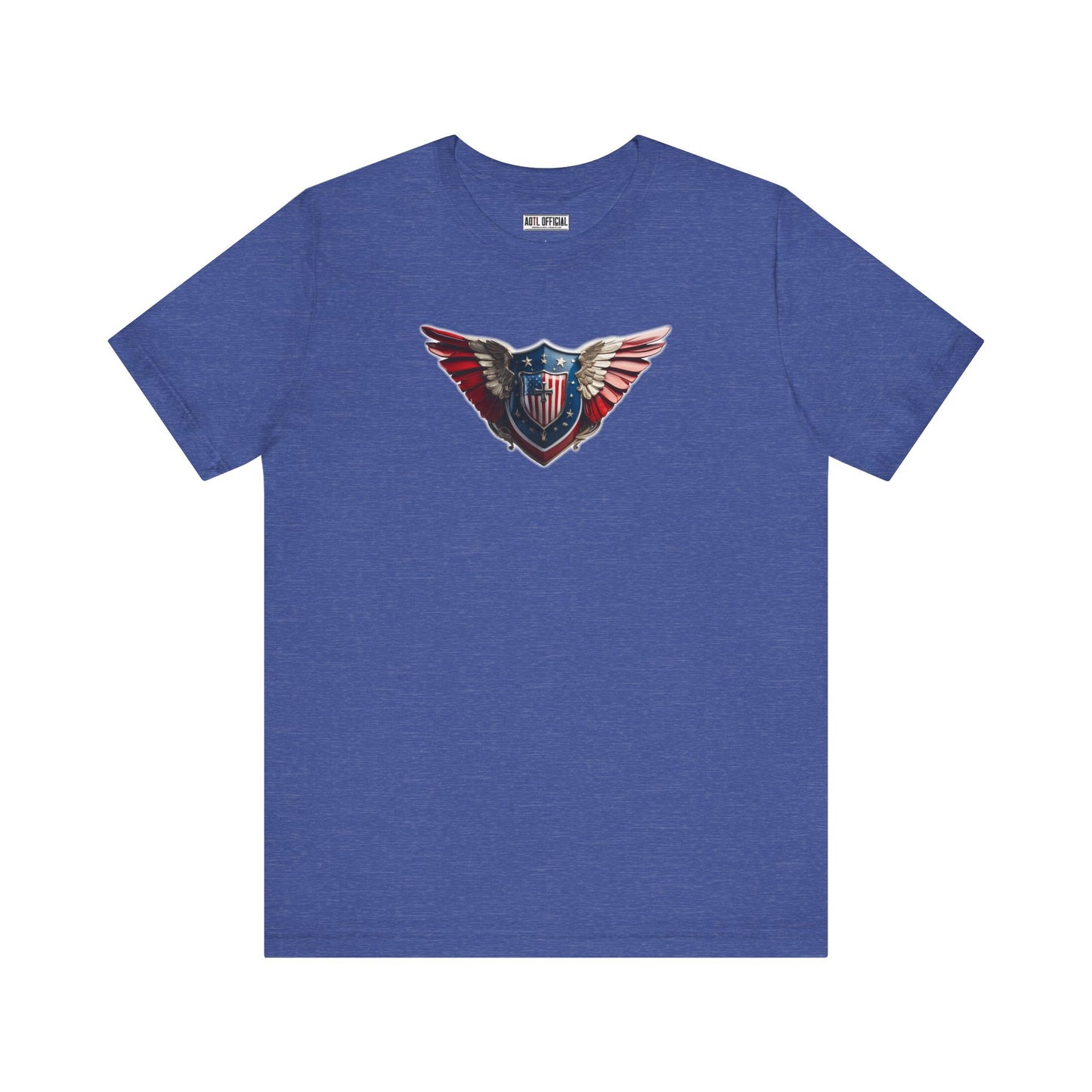 3D Winged Shield Christian Patriotic Unisex Short Sleeve Tee