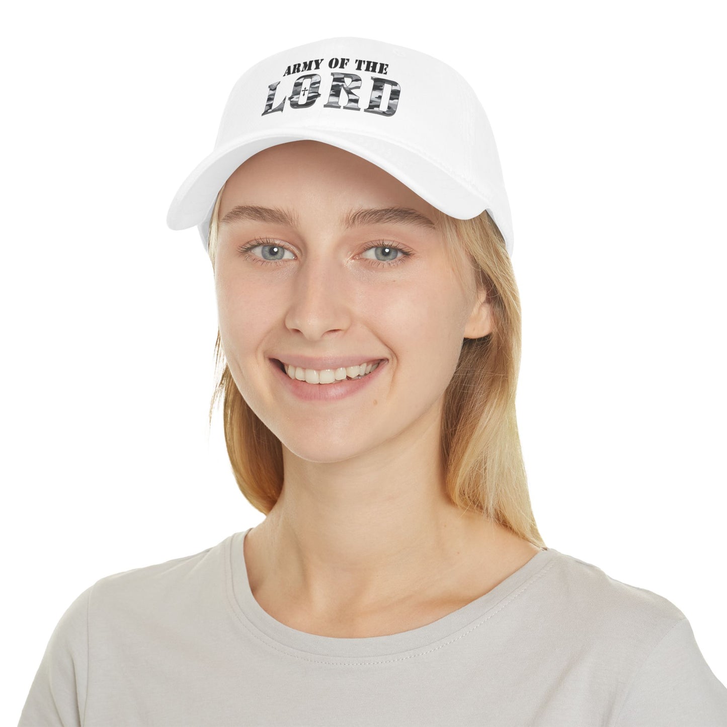 White Camouflage Army Of The Lord Christian Baseball Cap
