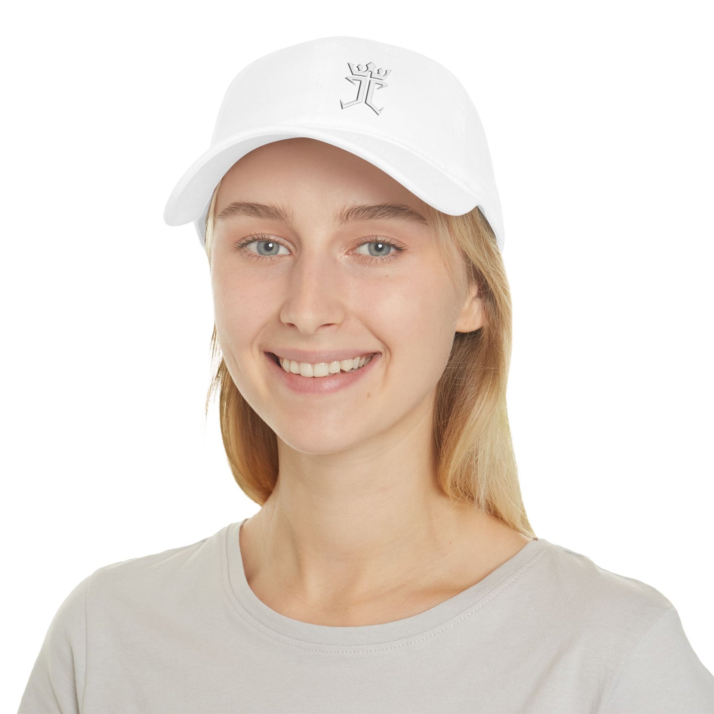 Jesus Christ Is King White Logo Christian Baseball Cap