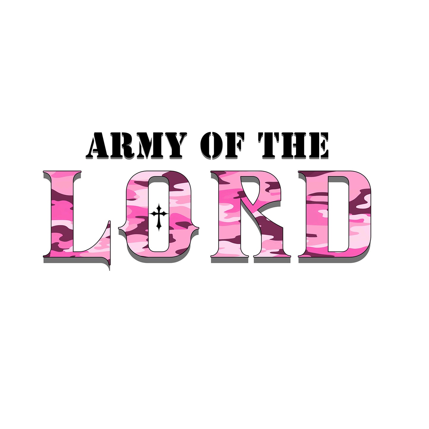 Pink Army Of The Lord Unisex Short Sleeve Tee