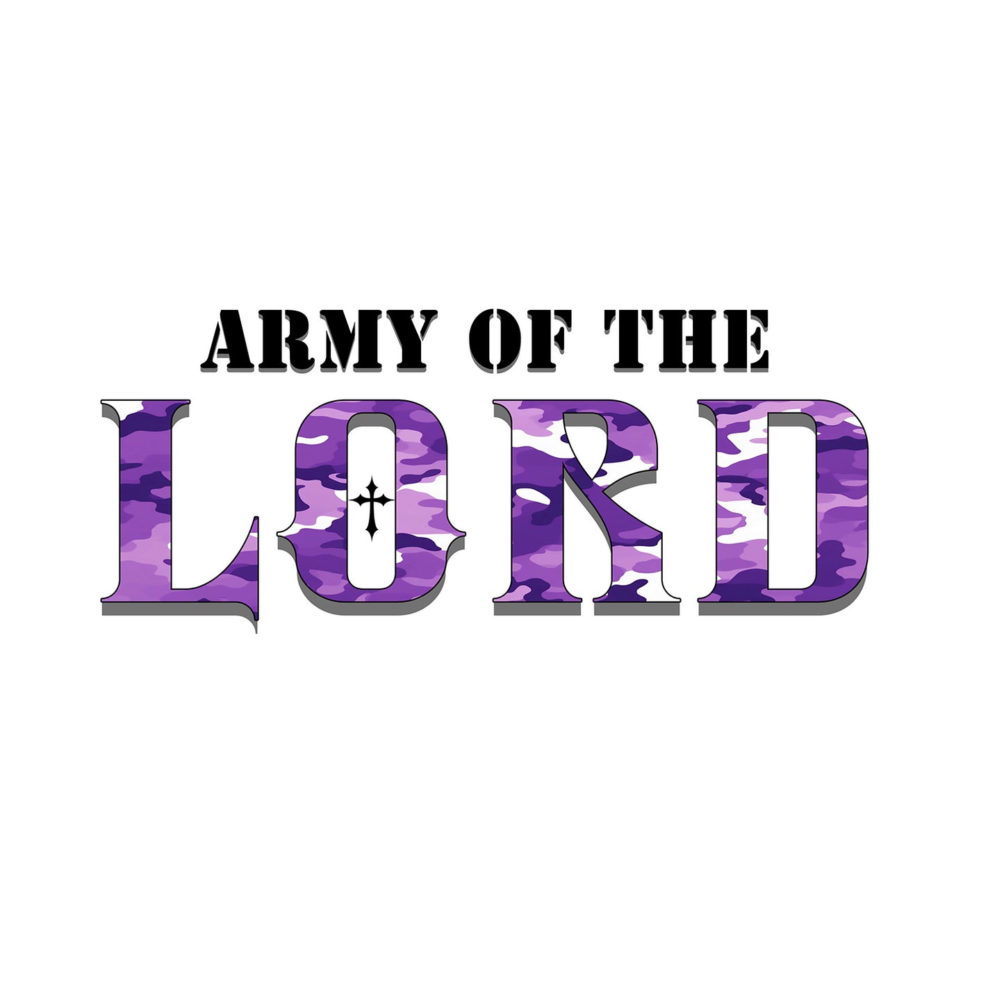 Purple Army Of The Lord Unisex Short Sleeve Tee