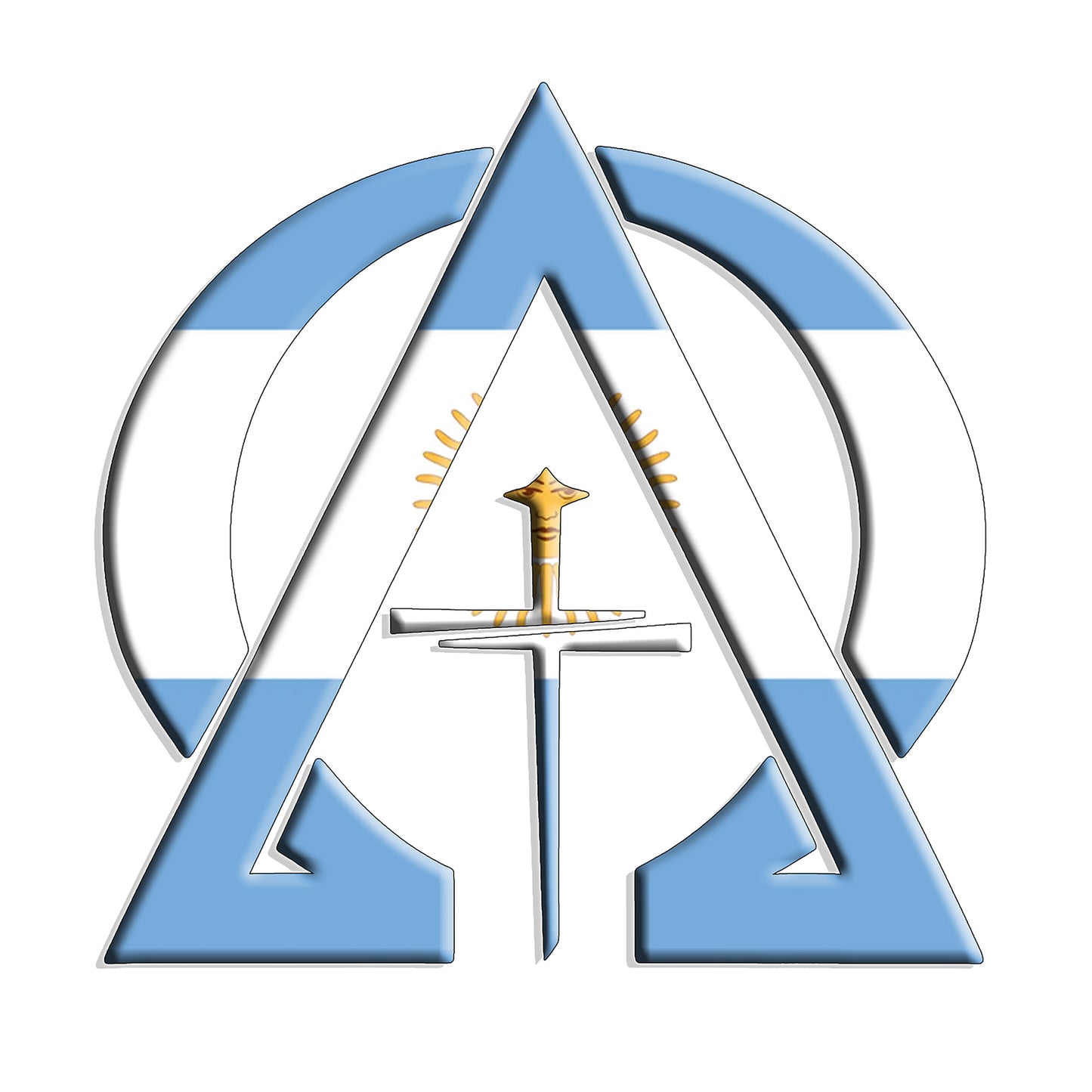 Alpha & Omega Argentina Unisex Short Sleeve Tee