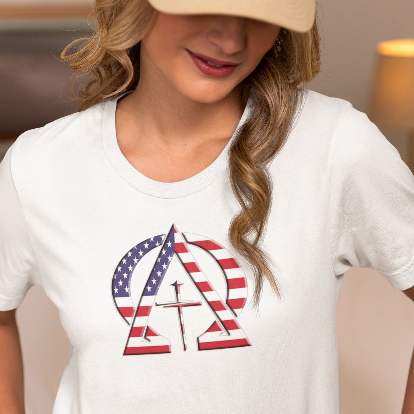 Alpha & Omega United States Of America Unisex Short Sleeve Tee