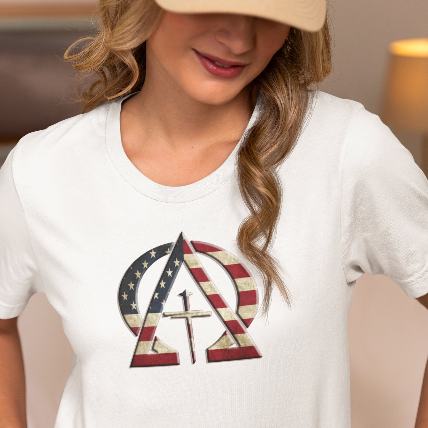Alpha & Omega Vintage United States Of America Unisex Short Sleeve Tee