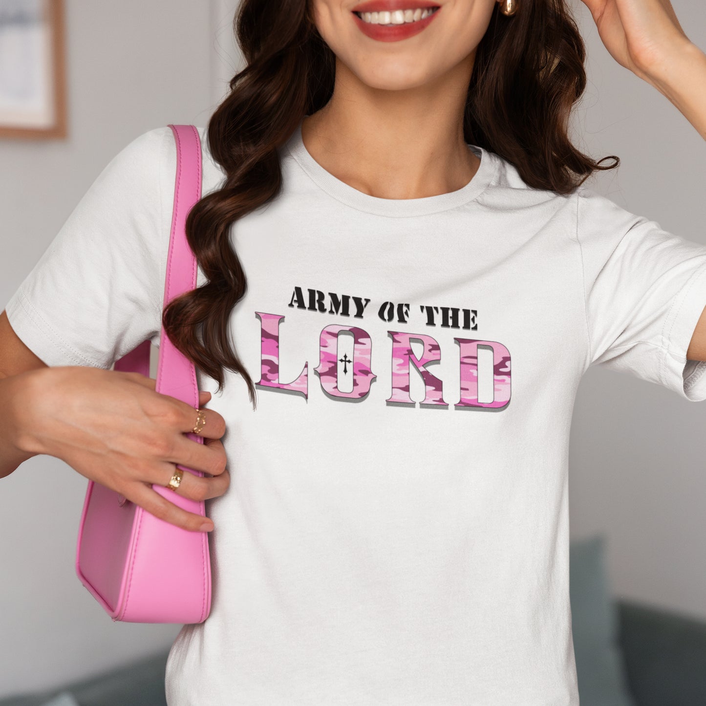 Pink Army Of The Lord Unisex Short Sleeve Tee