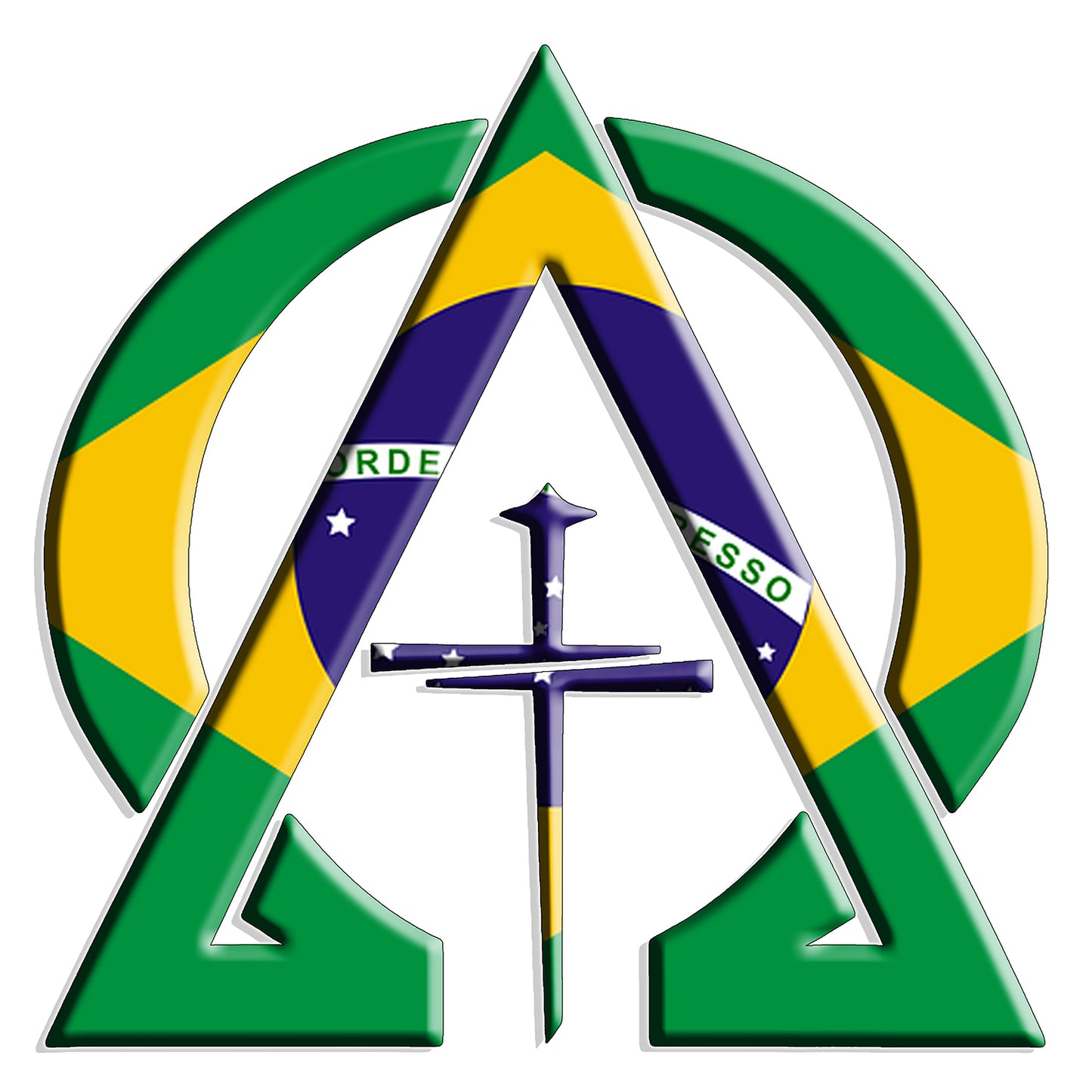 Alpha & Omega Brazil Unisex Short Sleeve Tee