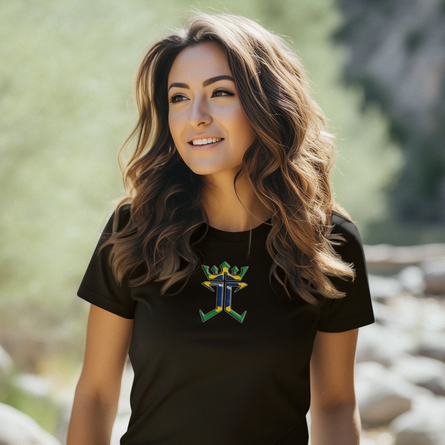 Christ Is King In Brazil Unisex Short Sleeve Tee