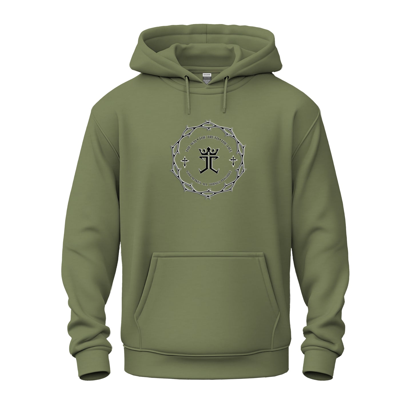 Jesus Christ's Crown of Thorns logo Unisex Heavy Blend™ Hooded Sweatshirt