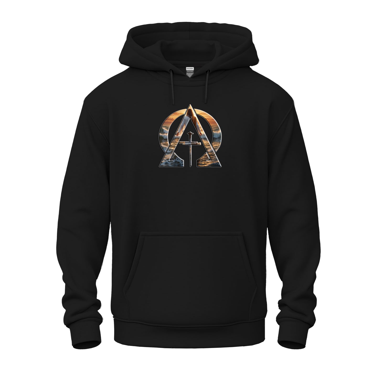 Alpha & Omega Divine Walking on Water Unisex Heavy Blend™ Hooded Sweatshirt