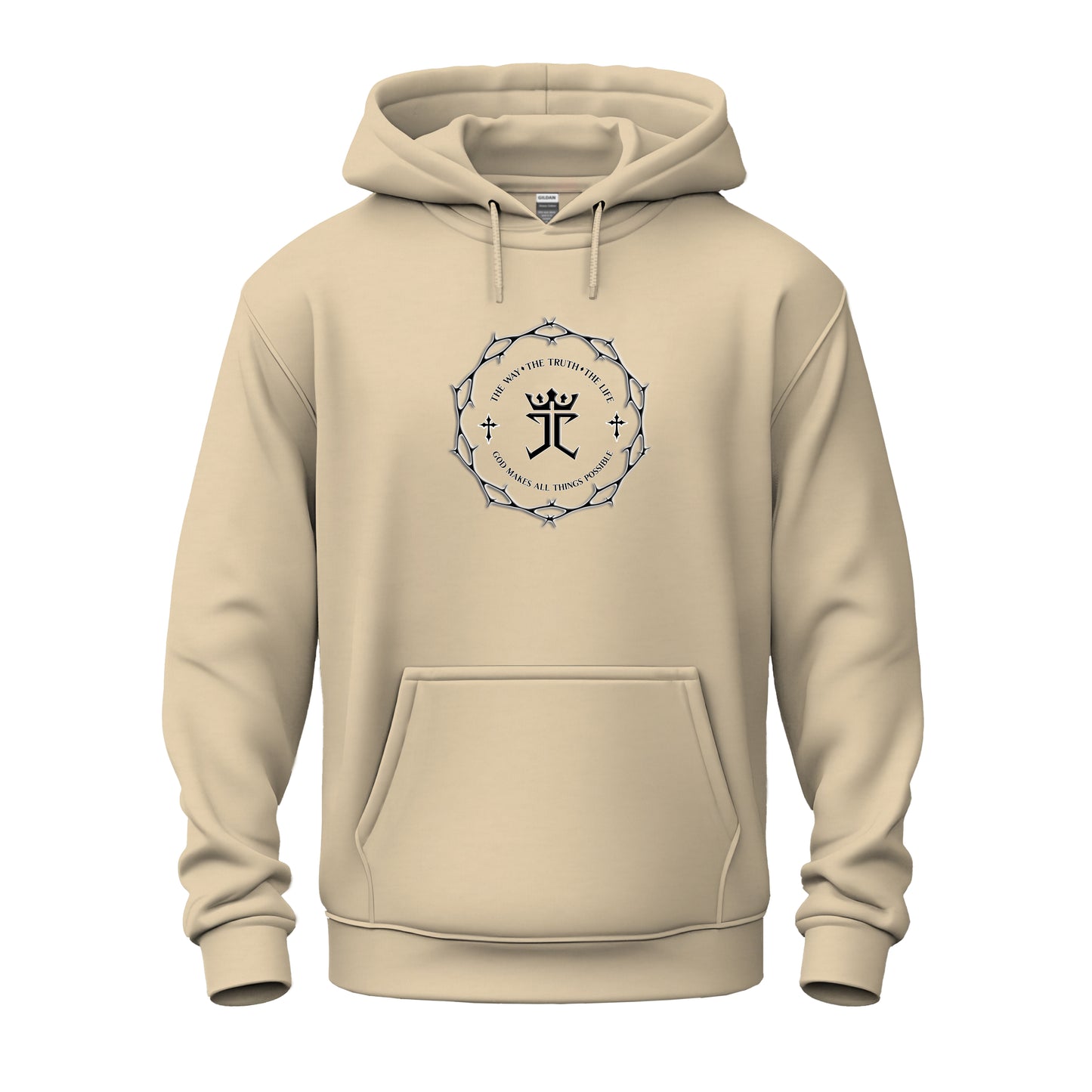 Jesus Christ's Crown of Thorns logo Unisex Heavy Blend™ Hooded Sweatshirt