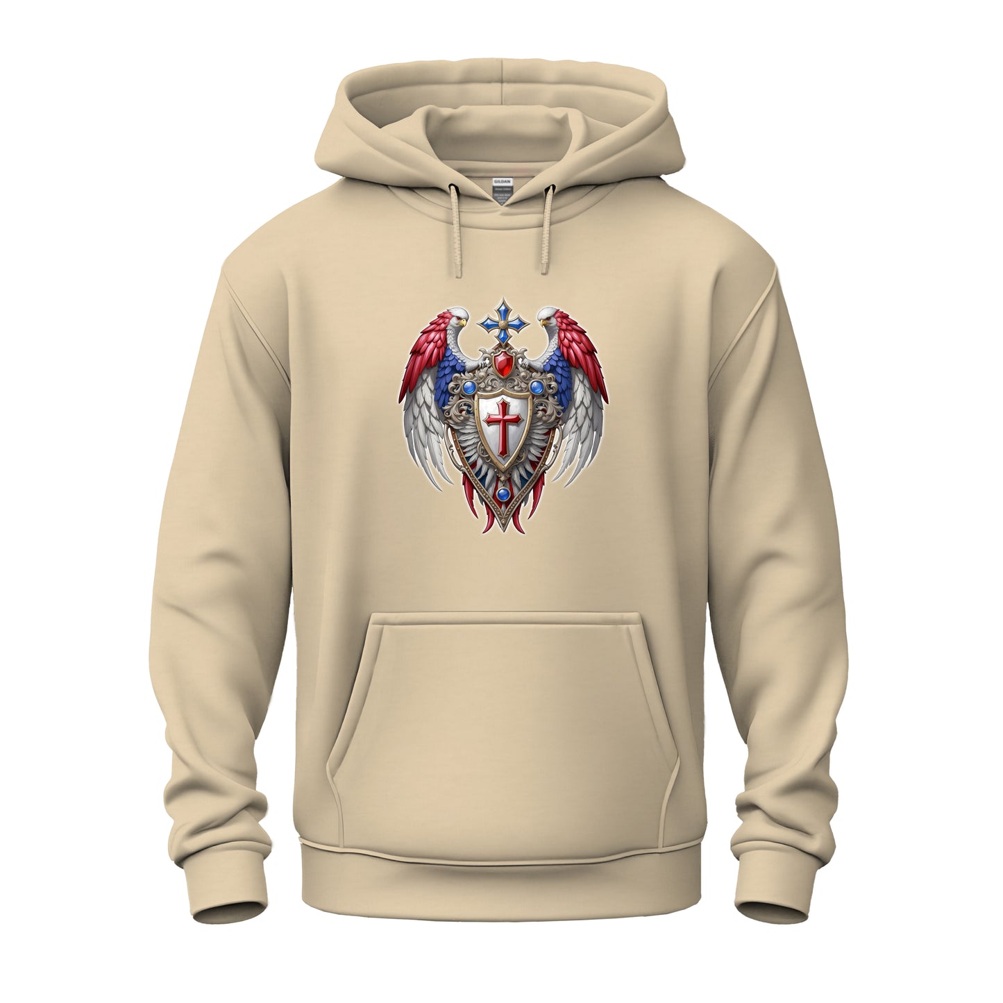 Winged Guardians of Faith Unisex Heavy Blend™ Hooded Sweatshirt