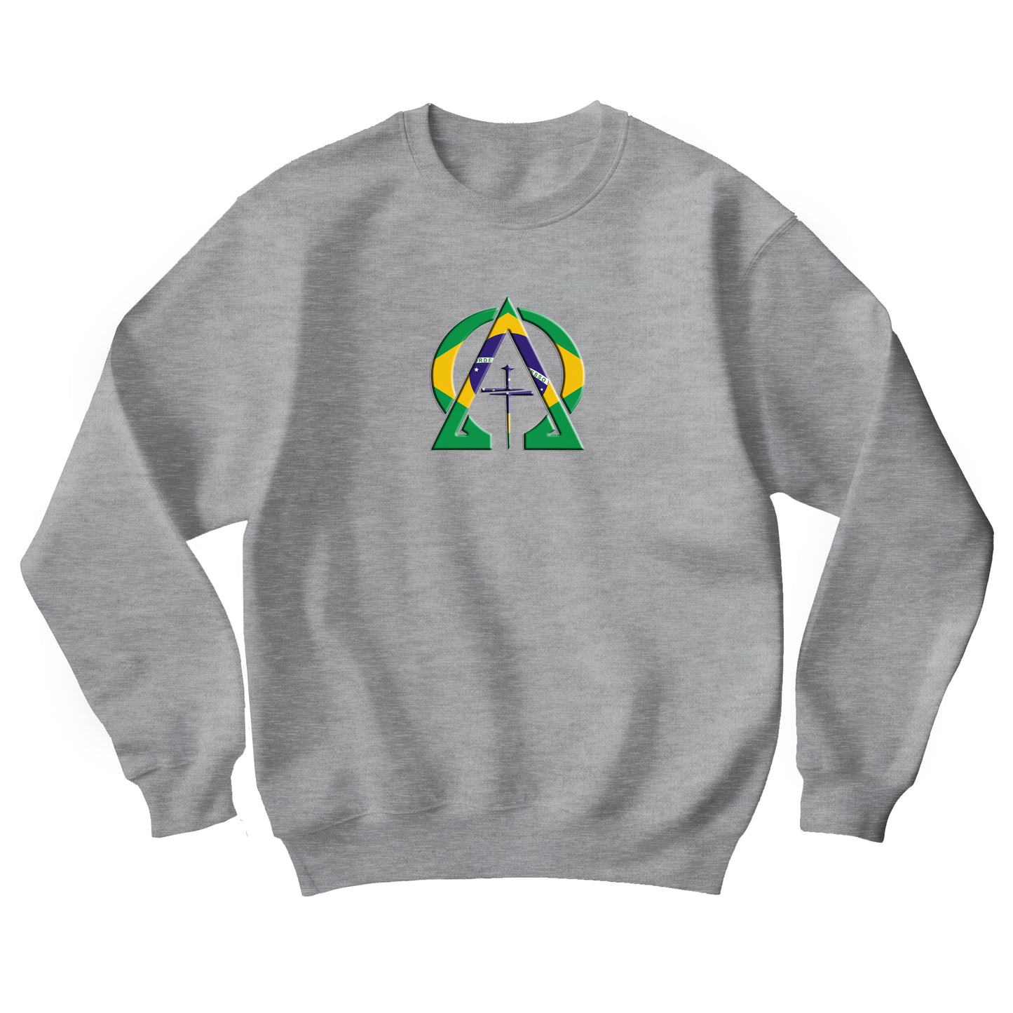 Alpha & Omega Brazil Unisex Heavy Blend™ Crewneck Sweatshirt