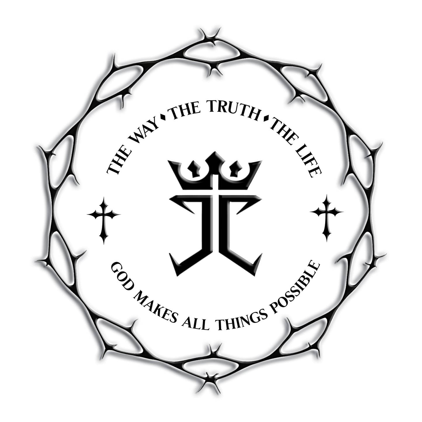 Jesus Christ's Crown of Thorns logo Unisex Heavy Blend™ Hooded Sweatshirt