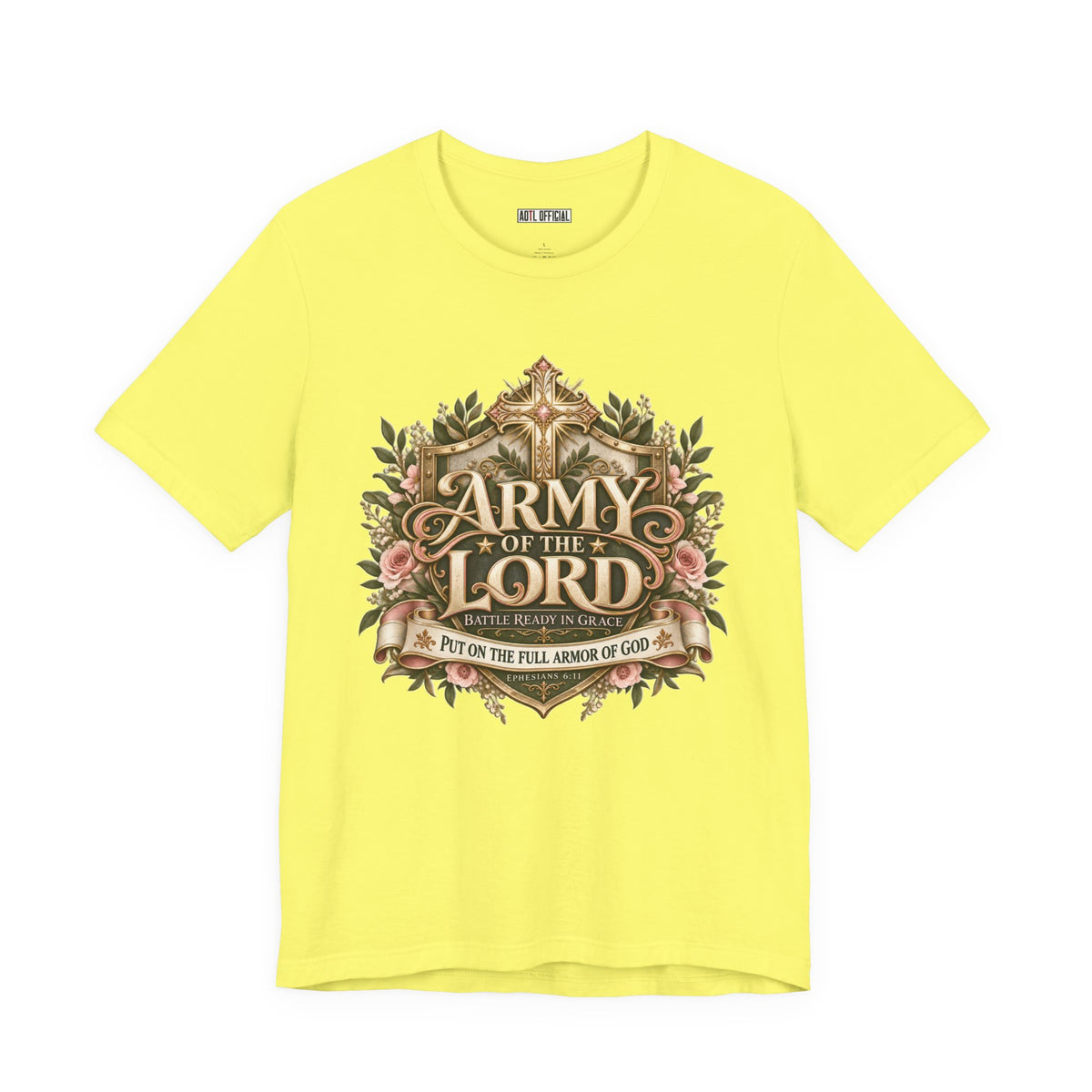 Army of the Lord — Battle Ready in Grace Christian T-shirt