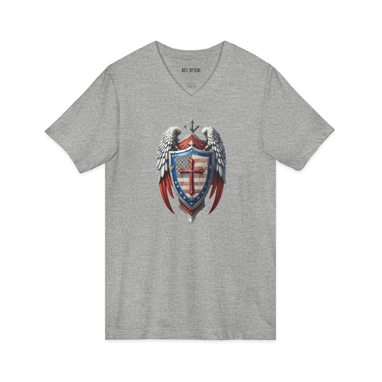 Winged Guardian  V-Neck Tee