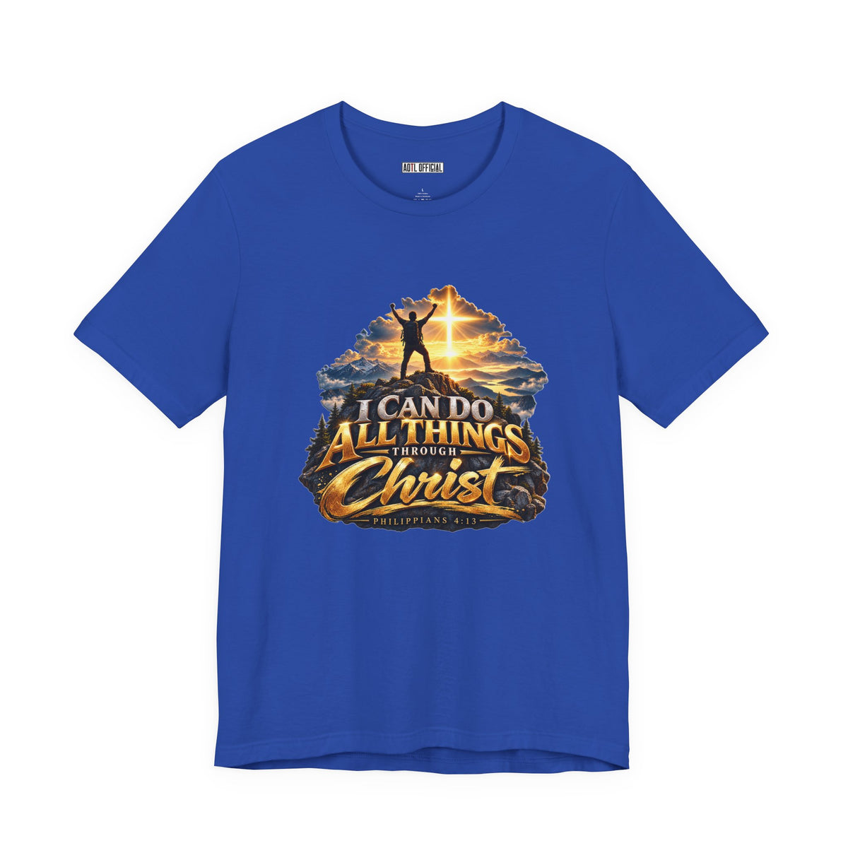 I Can Do All Things Through Christ – Philippians 4:13 Victory Design Christian T-shirt