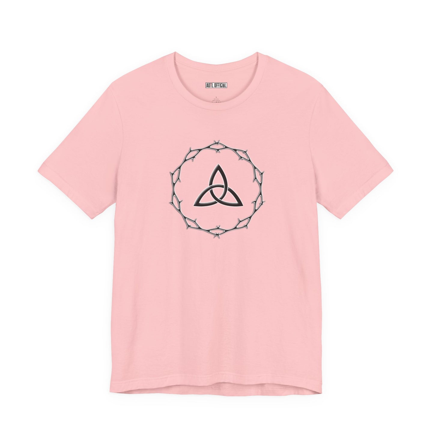 Circle of Thorns & Trinity Knot (Triquetra) Unisex  Short Sleeve Tee