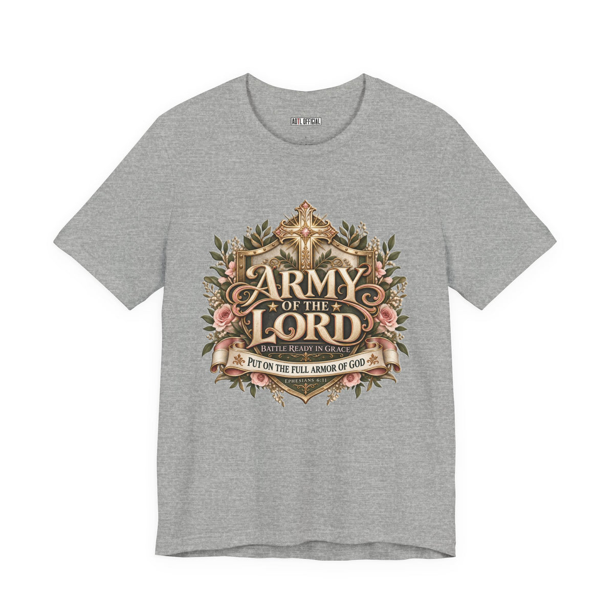 Army of the Lord — Battle Ready in Grace Christian T-shirt