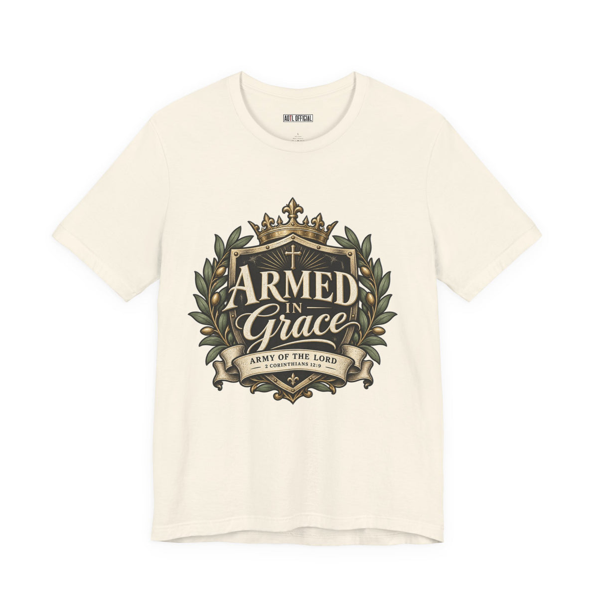 Army of the Lord — Armed in Grace Christian T-shirt